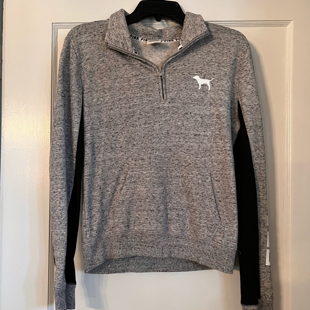 PINK gray pullover